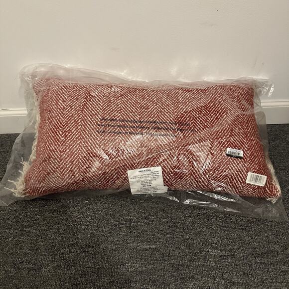 Herringbone with Frayed Edges Throw Pillow - Threshold Designed w/Studio McGee - Picture 1 of 2